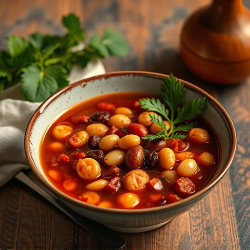 Image of a bowl of hearty and comforting Samp and Beans