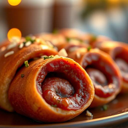 Image of a plate of flavorful Boerewors Rolls